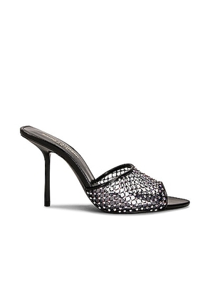 Saint Laurent Disco Mules in Nero Crystal & Nero - Black. Size 37.5 (also in 37).