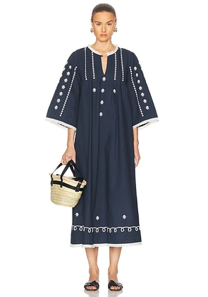 Skall Studio Freya Dress in Navy Eclipse - Navy. Size 40 (also in ).