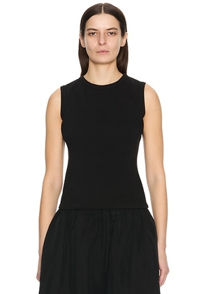 The Row Wody Top in Black - Black. Size XL (also in M).