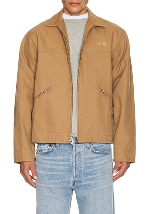 The North Face Cedar Canvas Work Jacket in Utility Brown - Brown. Size L (also in M, S).
