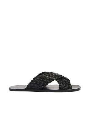 Saint Laurent Party Flat Sandal in Nero - Black. Size 37 (also in 36.5, 42, 38.5, 39, 39.5, 40, 41, 36).