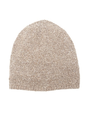 The Row Rodrigo Beanie in Taupe Melange - Taupe. Size M/L (also in ).