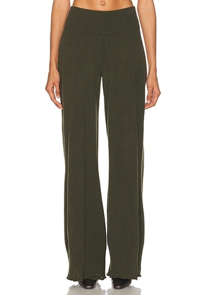 Stella McCartney Wool Wide Leg Pant in OLIVE - Olive. Size M (also in L, S).