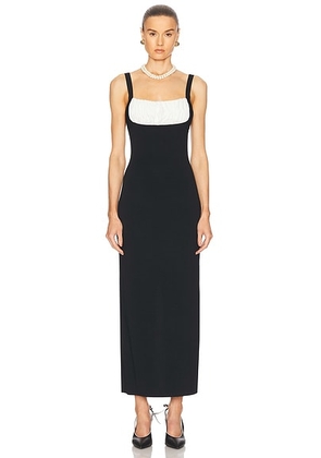 Rowen Rose Long Dress in Black & White - Black. Size 40 (also in 36).