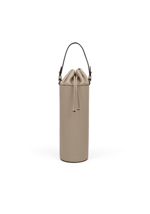 Smythson Wine Tote In Panama In Sandstone