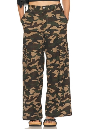 Sandy Liang Sorano Pant in Olive Multi - Army. Size 4 (also in 2, 6, 8).