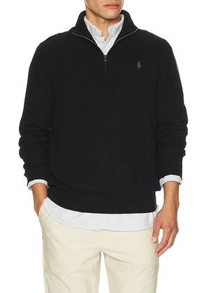 Polo Ralph Lauren Cotton 1/2 Zip Pullover Sweater in Black - Black. Size S (also in ).