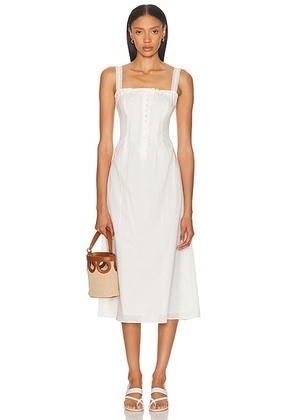 Staud Matilde Dress in White - White. Size 8 (also in 6).