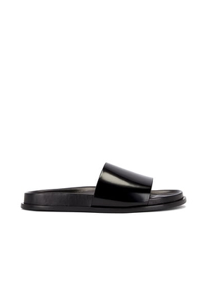 Saint Laurent Nichols Slide Sandal in Nero - Black. Size 37 (also in 39.5, 40, 36.5, 37.5, 38, 39).