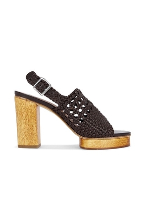 Staud Martina Platform Sandal in Espresso - Chocolate. Size 37 (also in 38, 39, 41).