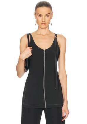 Sportmax Waser Tank Top in Black - Black. Size 2 (also in 0).