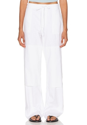 RE/DONE Beach Pant in Vintage White - White. Size 25 (also in 26, 27, 30, 31, 32).