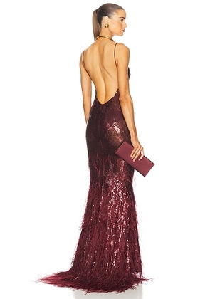 Retrofete Odessa Dress in Cabernet - Red. Size M (also in L).