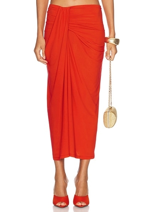 Ronny Kobo Rosalie Skirt in Flame - Red. Size XS (also in ).