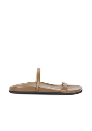 The Row Hugh Thin Strap Slide in Mud - Taupe. Size 38 (also in 36, 40, 41, 42).