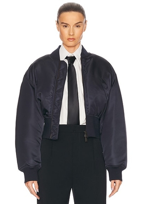 Saint Laurent Bomber Jacket in Marine - Navy. Size 36 (also in 34, 38, 40).