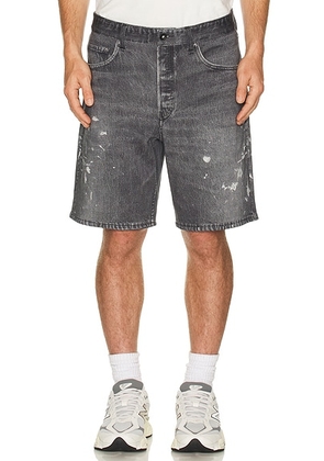 Rag & Bone Fit 4 Miramar Fixed Short in Black Paint Splatter - Black. Size 34 (also in 33).