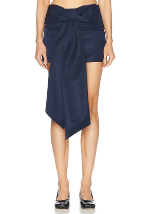 Sandy Liang Skar Skirt in Navy - Navy. Size 4 (also in 0).
