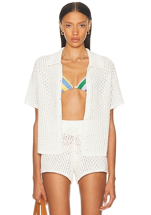 Solid & Striped The Hannah Top in Brule - Cream. Size S (also in ).