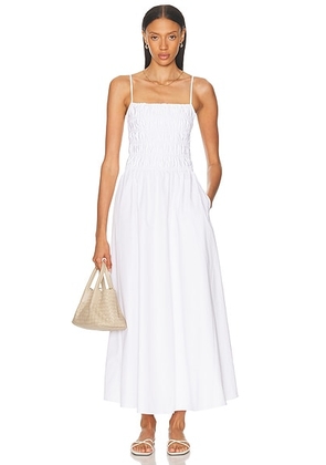 Solid & Striped The Delta Dress in Marshmallow - White. Size M (also in S, L).