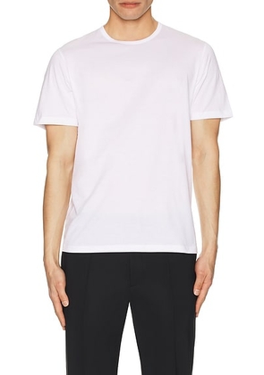 Theory Precise Cotton Tee in White - White. Size M (also in L, XXL/2X).