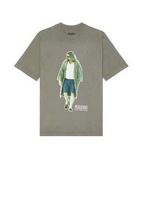 Pleasures Dude Tee in Charcoal - Charcoal. Size S (also in M).