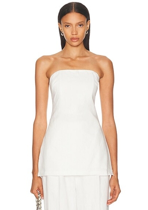 SANS FAFF San Peitro Top in White - White. Size S (also in XS, M).
