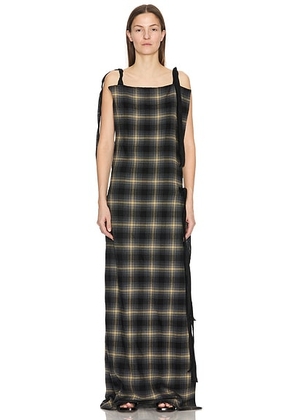 The Row Dom Dress in Black & Beige - Black. Size 4 (also in 0).