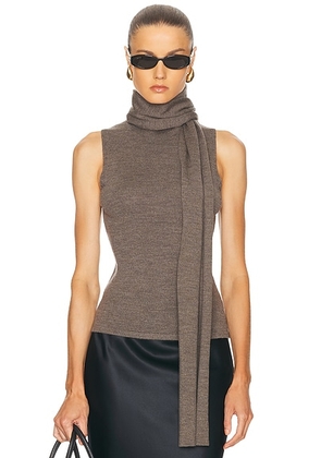 Staud Canal Top in Truffle - Taupe. Size S (also in L).