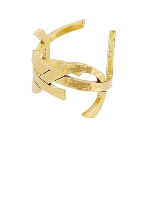 Saint Laurent Cassandre Bracelet in Or Laiton - Metallic Gold. Size M (also in L).
