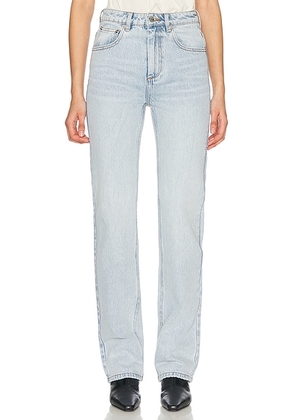 SEROYA Brooklyn Straight Leg Jeans in Oasis - Blue. Size 25 (also in 26, 27, 30, 31).