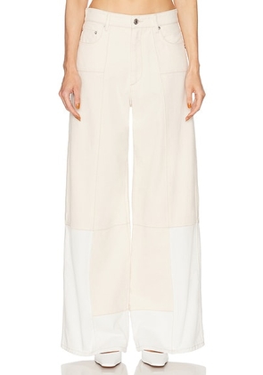 Sportmax Etuania Trouser in Ivory - Ivory. Size 27 (also in 25, 28).
