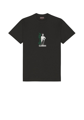 Quiet Golf Clubman Tee in Black - Black. Size S (also in M).