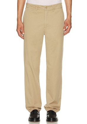 Quiet Golf Monogram Chino Pant in Tan - Beige. Size XL/1X (also in L, XXL/2X).