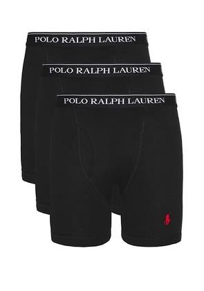 Polo Ralph Lauren Classic Fit Cotton 3 Pack Boxer Brief in Polo Black & RL2000 Red PP - Multi. Size XL/1X (also in S, XXL/2X).