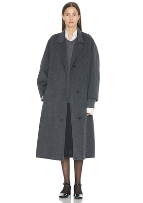 The Row Gustaf Coat in Grey Cobalt - Grey. Size 4 (also in 6).