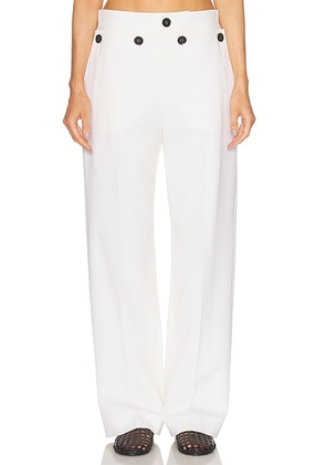 Proenza Schouler Oliver Pant in Off White - White. Size 4 (also in 0, 2, 6).