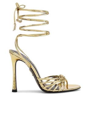 Retrofete Lucio Heel in Gold Mirror - Metallic Gold. Size 39 (also in 36, 37, 38, 40, 41).
