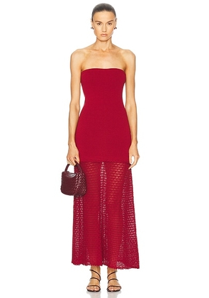 Posse Romy Dress in Chilli in Chili - Red. Size S (also in M, XS).