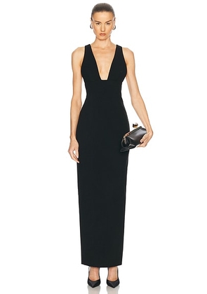 SANS FAFF Stella Maxi Gown in Black - Black. Size S (also in L, M).