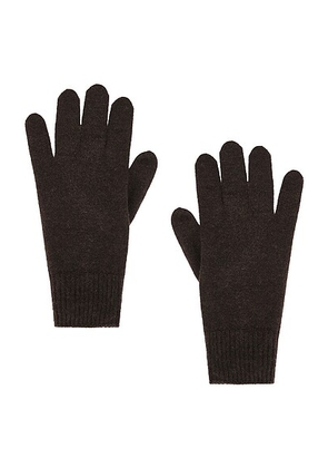 The Row Leomarie Gloves in Brown Melange - Chocolate. Size XS/S (also in M/L).
