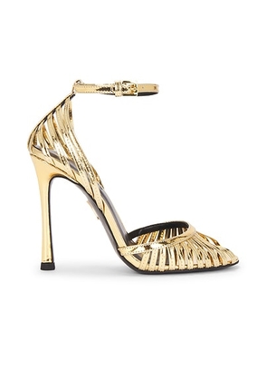 Retrofete Analu Heel in Gold Mirror - Metallic Gold. Size 37 (also in 36, 38, 39, 40, 41, 36.5, 37.5, 38.5, 39.5, 40.5).