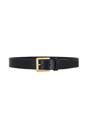 Saint Laurent Vegan Leather Belt in Nero - Black. Size 70 (also in 65, 75, 80, 90, 85).