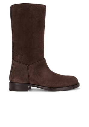 The Row Nobilis Riding Boot in Lacquer Brown - Brown. Size 37 (also in 36, 37.5, 38, 40, 41, 42).