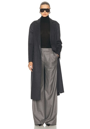 TOM FORD Single Breasted Coat in Dark Grey Melange - Grey. Size 36 (also in 38).