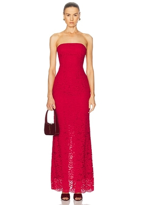 Shani Shemer Elin Midi Dress in Scarlet Red - Red. Size XS (also in ).