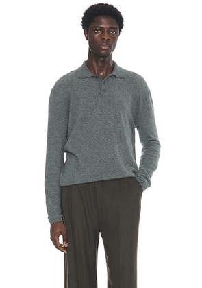 The Row Almot Polo in Grey Melange - Grey. Size XL/1X (also in L).