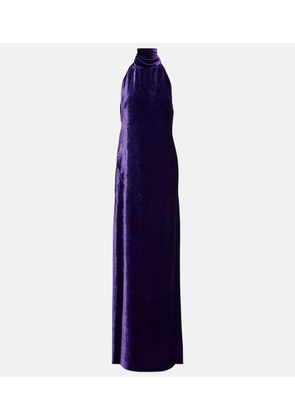 Ralph Lauren Collection Tatum halterneck velvet gown