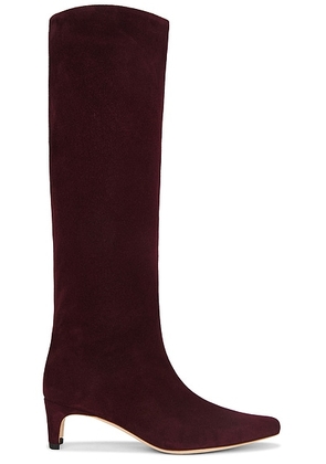 Staud Wally Boot in Syrah - Wine. Size 36.5 (also in 36, 37, 37.5, 38, 38.5, 39, 39.5).