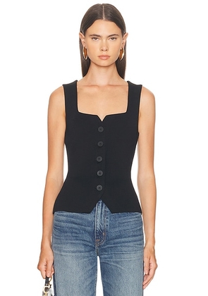 Staud Marisa Vest in Black - Black. Size S (also in L).